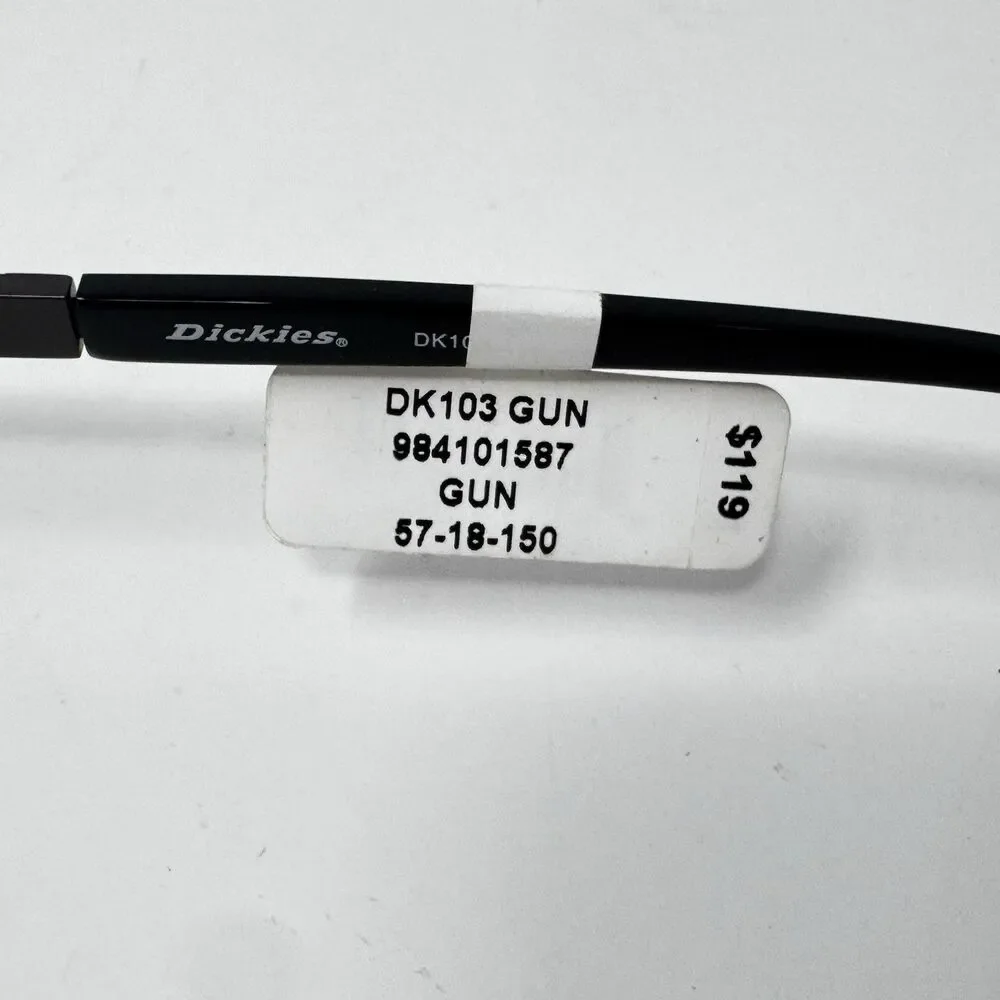 Dickies DK103 Gun Gunmetal 180° Flex Eyeglass Frames 57-18-150